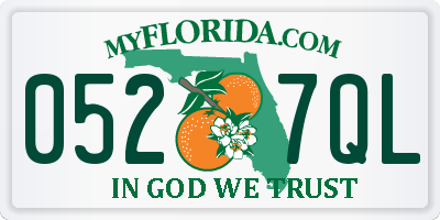 FL license plate 0527QL