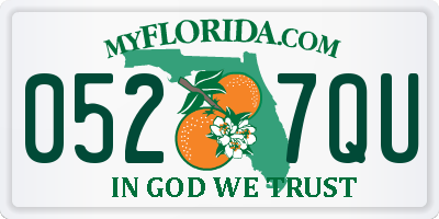 FL license plate 0527QU