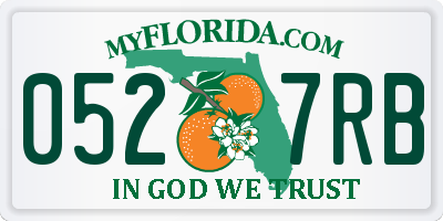 FL license plate 0527RB