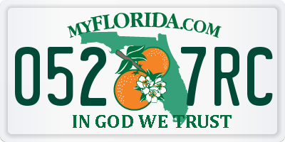 FL license plate 0527RC