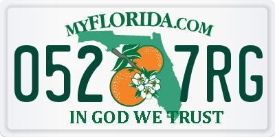FL license plate 0527RG