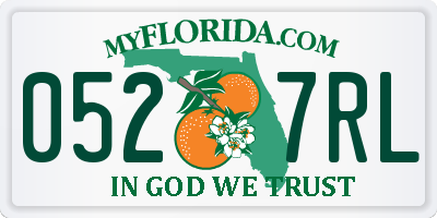 FL license plate 0527RL