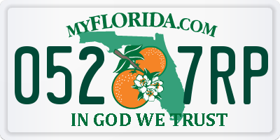 FL license plate 0527RP