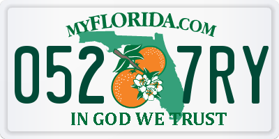 FL license plate 0527RY