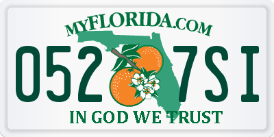 FL license plate 0527SI