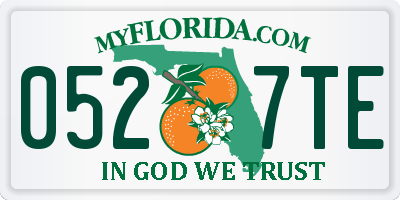 FL license plate 0527TE