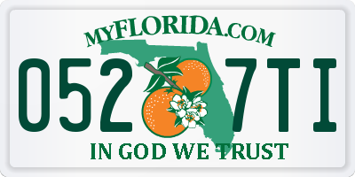 FL license plate 0527TI