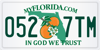 FL license plate 0527TM