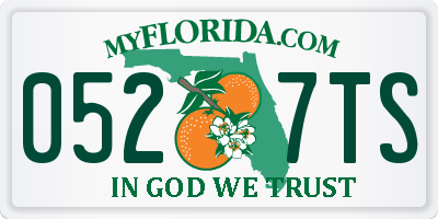 FL license plate 0527TS