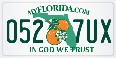 FL license plate 0527UX