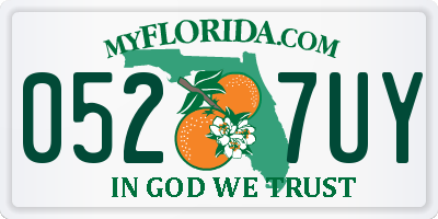 FL license plate 0527UY