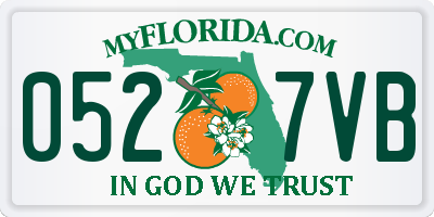FL license plate 0527VB