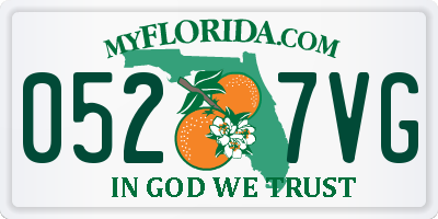 FL license plate 0527VG