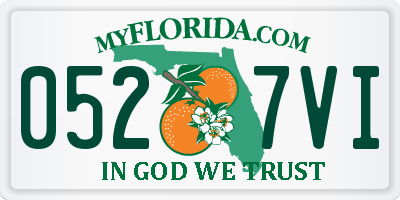 FL license plate 0527VI