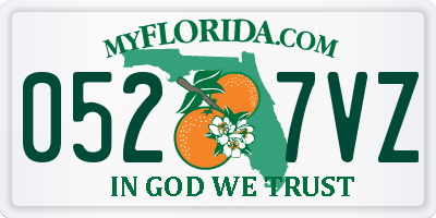 FL license plate 0527VZ