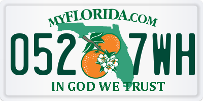 FL license plate 0527WH