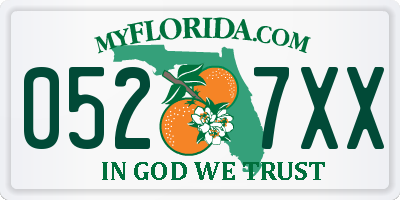 FL license plate 0527XX