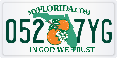 FL license plate 0527YG