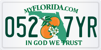 FL license plate 0527YR