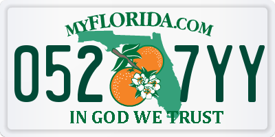 FL license plate 0527YY