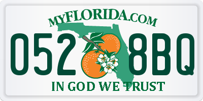 FL license plate 0528BQ