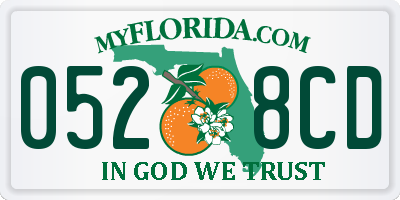 FL license plate 0528CD