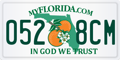 FL license plate 0528CM