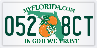 FL license plate 0528CT