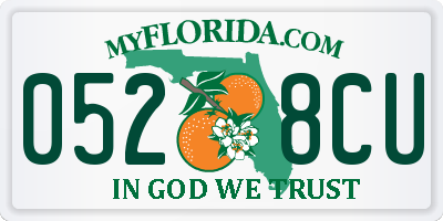 FL license plate 0528CU