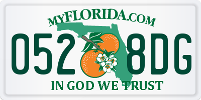 FL license plate 0528DG