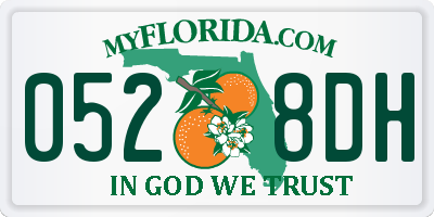 FL license plate 0528DH