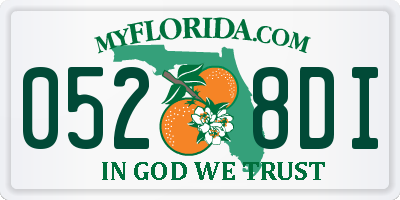 FL license plate 0528DI