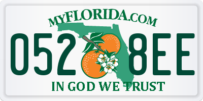 FL license plate 0528EE