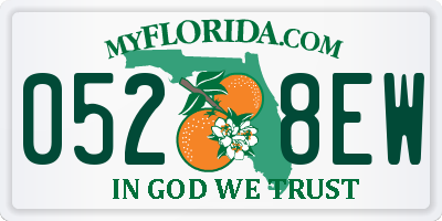 FL license plate 0528EW