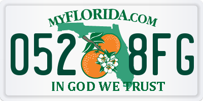 FL license plate 0528FG