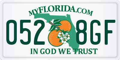 FL license plate 0528GF