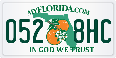 FL license plate 0528HC