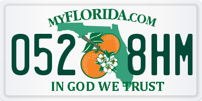 FL license plate 0528HM