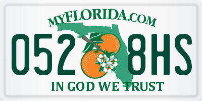 FL license plate 0528HS