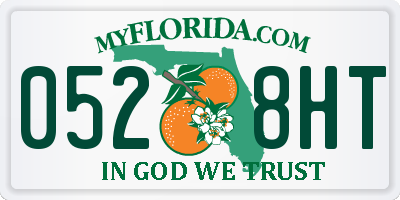 FL license plate 0528HT