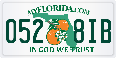 FL license plate 0528IB