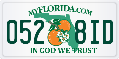 FL license plate 0528ID