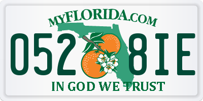 FL license plate 0528IE