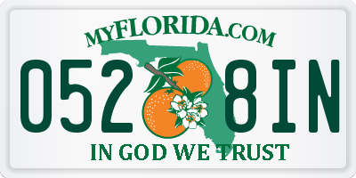FL license plate 0528IN