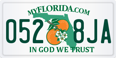 FL license plate 0528JA