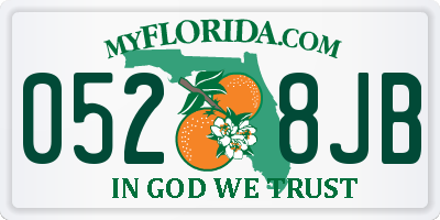 FL license plate 0528JB