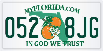 FL license plate 0528JG