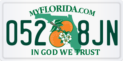 FL license plate 0528JN