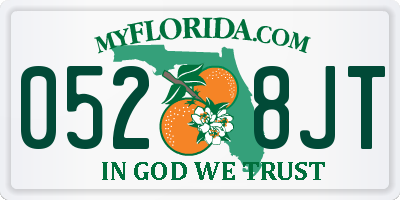 FL license plate 0528JT