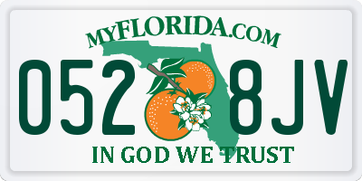 FL license plate 0528JV